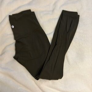 Army green Lululemon align leggings